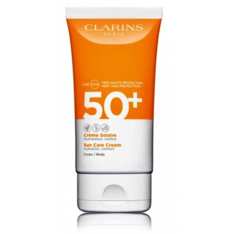 Clarins Dry Touch Sun Care Body Cream SPF50+ kūno kremas nuo saulės