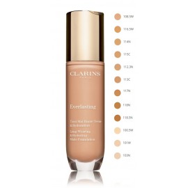 Clarins Everlasting Long-Wearing & Hydrating Matte Foundation makiažo pagrindas 30 ml.