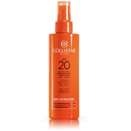 Collistar Smart Sun Protection Tanning Moisturizing Milk Spray purškiamas pienelis deginimuisi 200 ml.