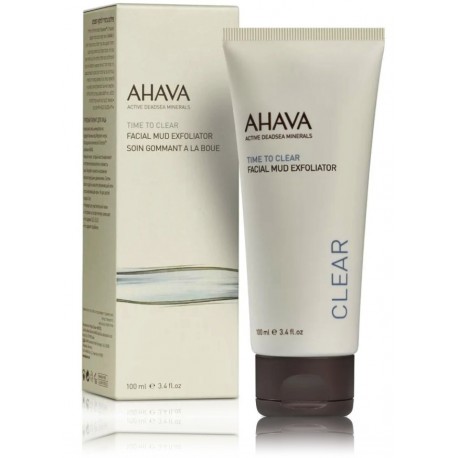 Ahava Time To Clear Facial Mud Exfoliator valomasis veido šveitiklis