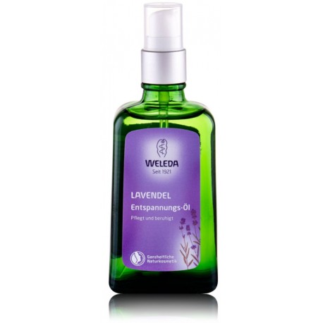 Weleda Lavender Calming raminantis kūno aliejus su levandomis