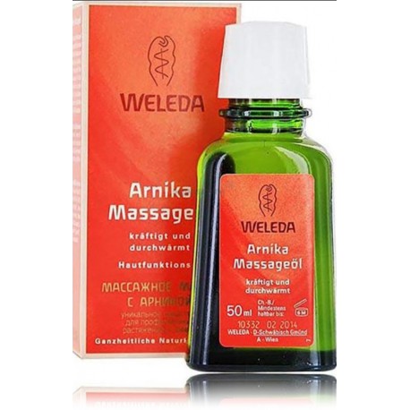 Weleda Arnica atpalaiduojantis aliejus masažui su arnikomis