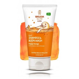 Weleda 2in1 Happy Orange šampūnas ir prausiklis vaikams