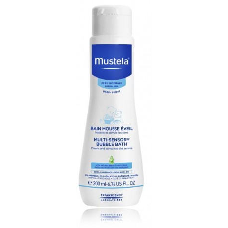 Mustela Baby Multi-Sensory Bubble Bath vonios gelis vaikams su avokadų aliejumi