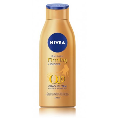 Nivea Q10 Firming + Bronze įdegio efektą suteikiantis stangrinantis kūno losjonas