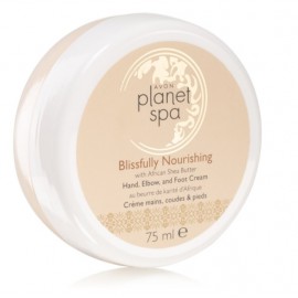 Avon Planet Spa Blissfully Nourishing Hand, Elbow and Foot Cream rankų, pėdų ir alkūnių kremas