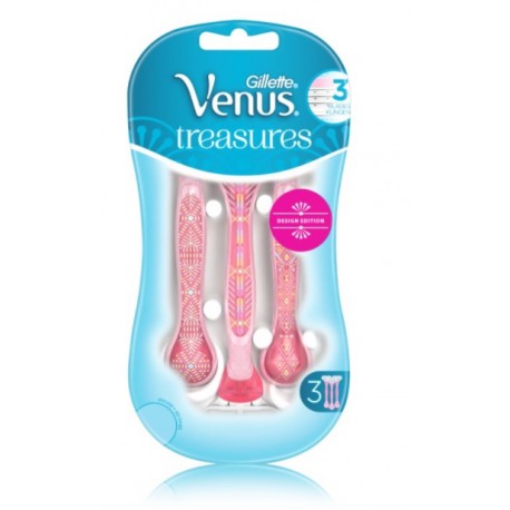 Gillette Venus Treasures vienkartiniai skustuvai moterims