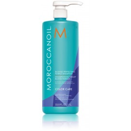 Moroccanoil Blonde Perfecting Purple Shampoo šampūnas šviesiems plaukams