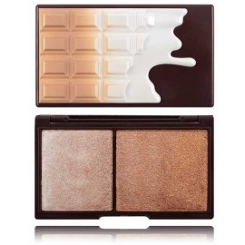 Makeup Revolution I Heart Makeup Chocolate Duo Bronze & Shimmer bronzantas ir švytėjimo suteikianti priemonė