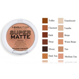Makeup Revolution Relove Super Matte matinė kompaktinė pudra