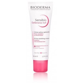 Bioderma Sensibio Defensive Rich Active Soothing Cream raminamasis kremas jautriai odai