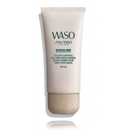 Shiseido Waso Shikulime Color Control SPF 30 tonuojantis kremas veidui be aliejaus