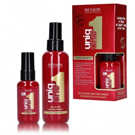 Revlon Professional Uniq One rinkinys (daugiafunkcė priemonė plaukų puoselėjimui 150 ml. + 50 ml.)