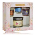 Yankee Candle Sakura Blossom Festival rinkinys (3 x 37 g. aromatinė žvakė + 121 g. aromatinė žvakė)