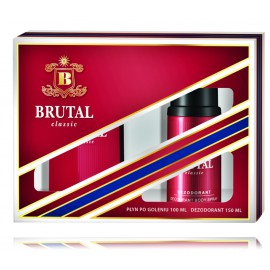 La Rive Brutal Classic rinkinys vyrams ( 150 ml. purškiamas dezodorantas  + 100 ml. losjonas po skutimosi)