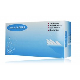 Artykuły Jednorazowe Latex Powder Free Gloves vienkartinės pirštinės