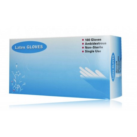 Artykuły Jednorazowe Latex Powder Free Gloves vienkartinės pirštinės