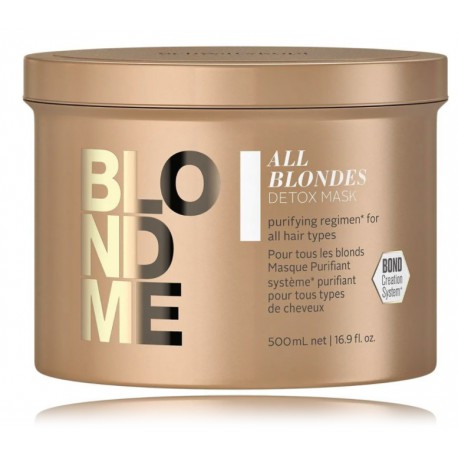 Schwarzkopf Professional Blondme All Blondes Detox detokslikuojanti kaukė šviesiems plaukams