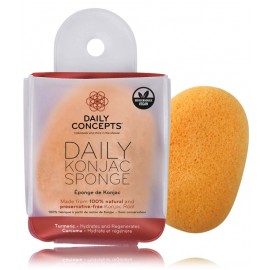 Daily Concepts Daily Konjac Sponge Tumeric kempinė veido valymui