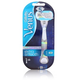 Gillette Venus Extra Smooth Platinum skustuvas ir keičiama galvutė