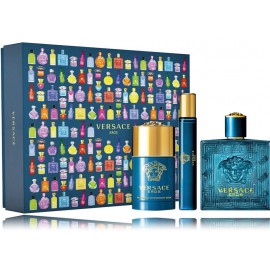 Versace Eros rinkinys vyrams (EDT 100 ml. + EDT 10 ml. + pieštukinis dezodorantas)