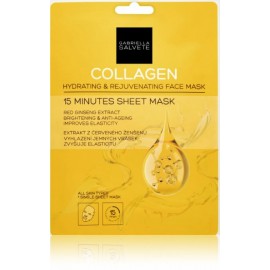 Gabriella Salvete Hydrating & Rejuvenating Sheet Face Mask Collagen drėkinamoji lakštinė veido kaukė