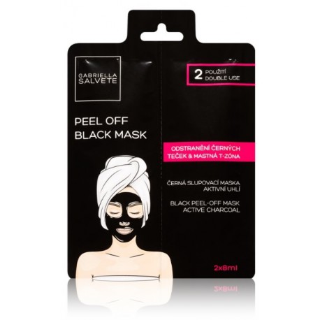 Gabriella Salvete Active Charcoal Black Peel-Off Mask nulupamoji veido kaukė