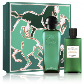 Hermès Eau d`Orange Verte rinkinys moterims ir vyrams (100 ml. EDC + 80 ml. dušo gelis)