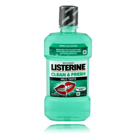 Listerine Clean & Fresh Mild Taste burnos skalavimo skystis