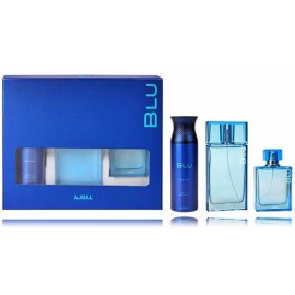 Ajmal Blu rinkinys vyrams (EDP 90 ml. + purškiamas dezodorantas 200 ml. + EDC 90 ml.)