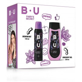 B.U. Fairy Secret rinkinys moterims (purškiamas dezodorantas 150 ml. + dušo gelis 250 ml.)