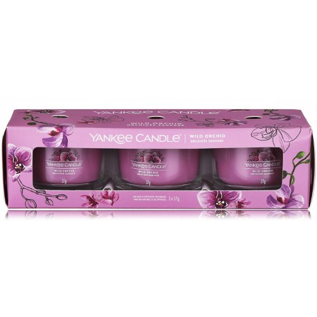 Yankee Candle Wild Orchid aromatinių žvakių rinkinys (3 vnt. x 37 g.)