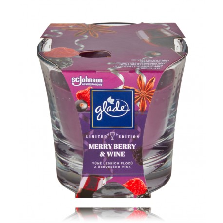 Glade Merry Berry & Wine aromatinė žvakė