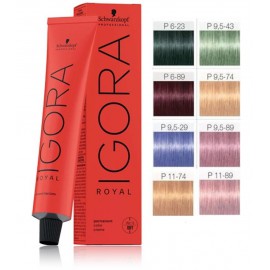 Schwarzkopf Professional Igora Royal Pearlscence ilgalaikiai profesionalūs plaukų dažai 60 ml.