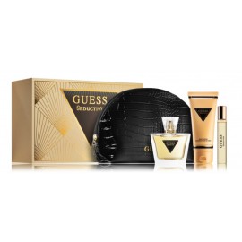 Guess Seductive rinkinys moterims (75 ml. EDT + 15 ml. EDT + 200 ml. kūno losjonas + kosmetinė)