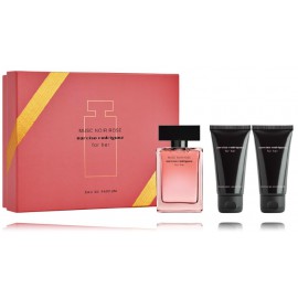 Narciso Rodriguez For Her Musc Noir Rose rinkinys moterims ( 50 ml. EDP + 50 ml. kūno losjonas + 50 ml. dušo gelis)