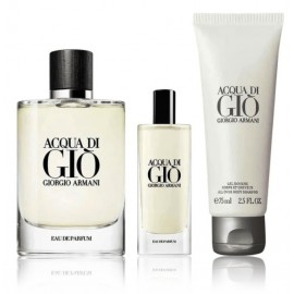 Giorgio Armani Acqua di Gio набор для мужчин (125 мл EDP + 15 мл EDP + гель для душа 75 мл)