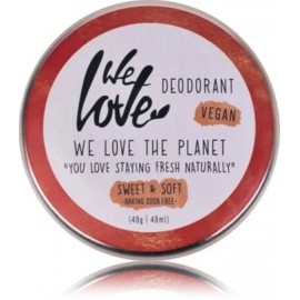 We Love The Planet Sweet & Soft dezodorantas skardinėje