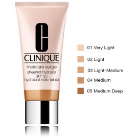 Clinique Moisture Surge Sheertint Hydrator SPF25 drėkinamasis veido kremas su atspalviu