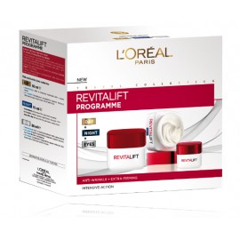 L'oreal Advanced Revitalift Program ( 50 ml. dieninis kremas + 50 ml. naktinis kremas + 15 ml. paakių kremas)