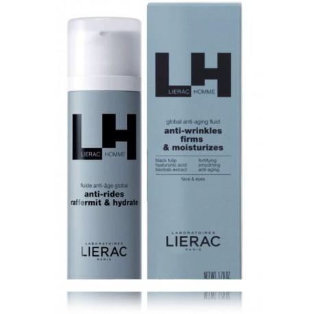 Lierac Homme Anti-Ageing Fluid daugiafunkcis senėjimą stabdantis fluidas vyrams