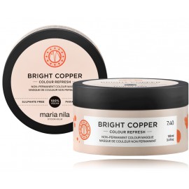 Maria Nila Colour Refresh Non-Permanent Bright Copper dažanti kaukė plaukams
