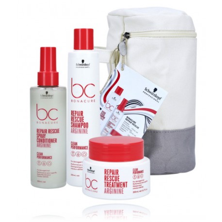 Schwarzkopf Professional BC Bonacure Repair Rescue rinkinys plaukams ( 250 ml. šampūnas + 200 ml. kondicionierius + 200 ml. kaukė)