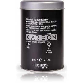 Echosline 9 Charcoal Extra Bleaching Powder порошок для осветления волос