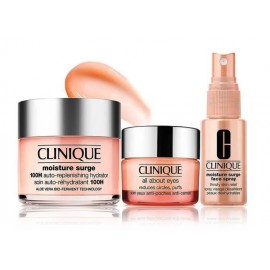 Clinique Moisture Surge Set rinkinys (drėkiklis 125 ml. + paakių kremas 15 ml. + purškiklis 30 ml.)