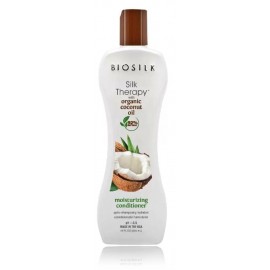 Biosilk Silk Therapy Organic Coconut Oil drėkinantis plaukų kondicionierius su kokosų aliejumi