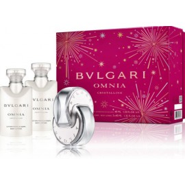 Bvlgari Omnia Crystalline rinkinys moterims (40 ml. EDT + 2 x 40 ml. kūno losjonas)