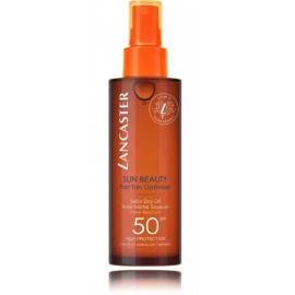 Lancaster Sun Beauty Fast Tan Optimizer SPF50 įdegį skatinantis sausas aliejus kūnui