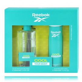 Reebok Cool Your Body rinkinys moterims (100 ml. EDT + 150 ml. purškiamas dezodorantas)