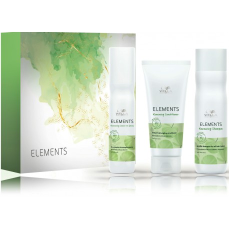 Wella Professional Elements rinkinys plaukams (šampūnas 250 ml. + purškiamas kondicionierius 150 ml. + kondicionierius 200 ml.)